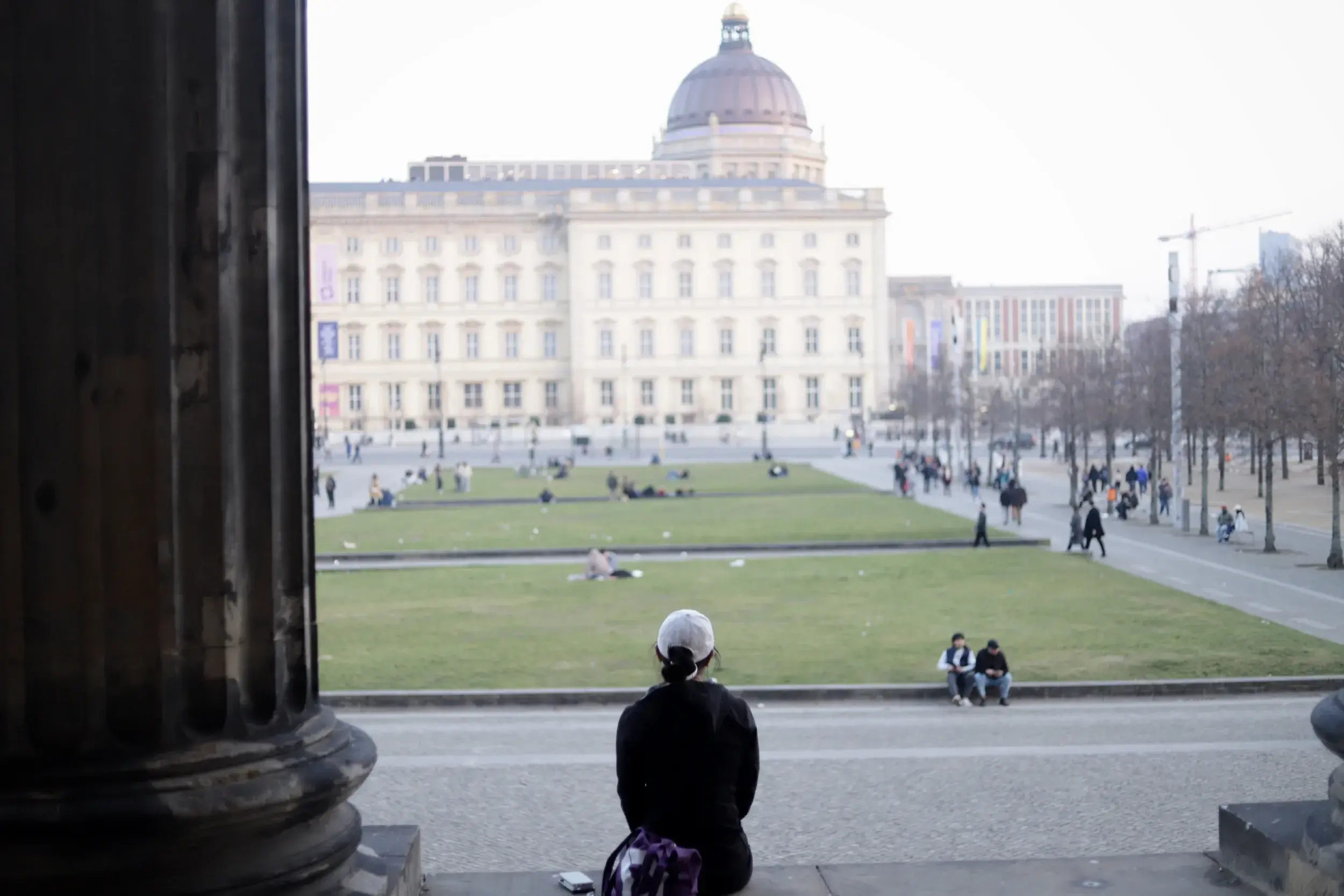 Blick auf Lustgarten und Schloss